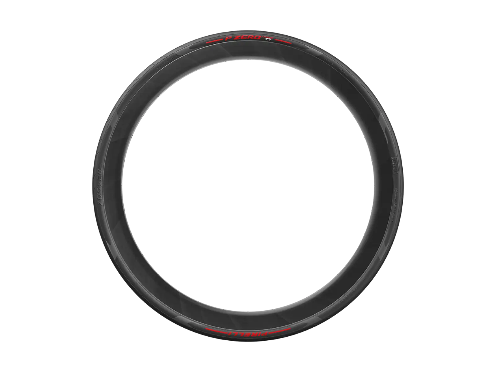 Pirelli P Zero Race TT Straßenreifen 28-622 in Rot.
