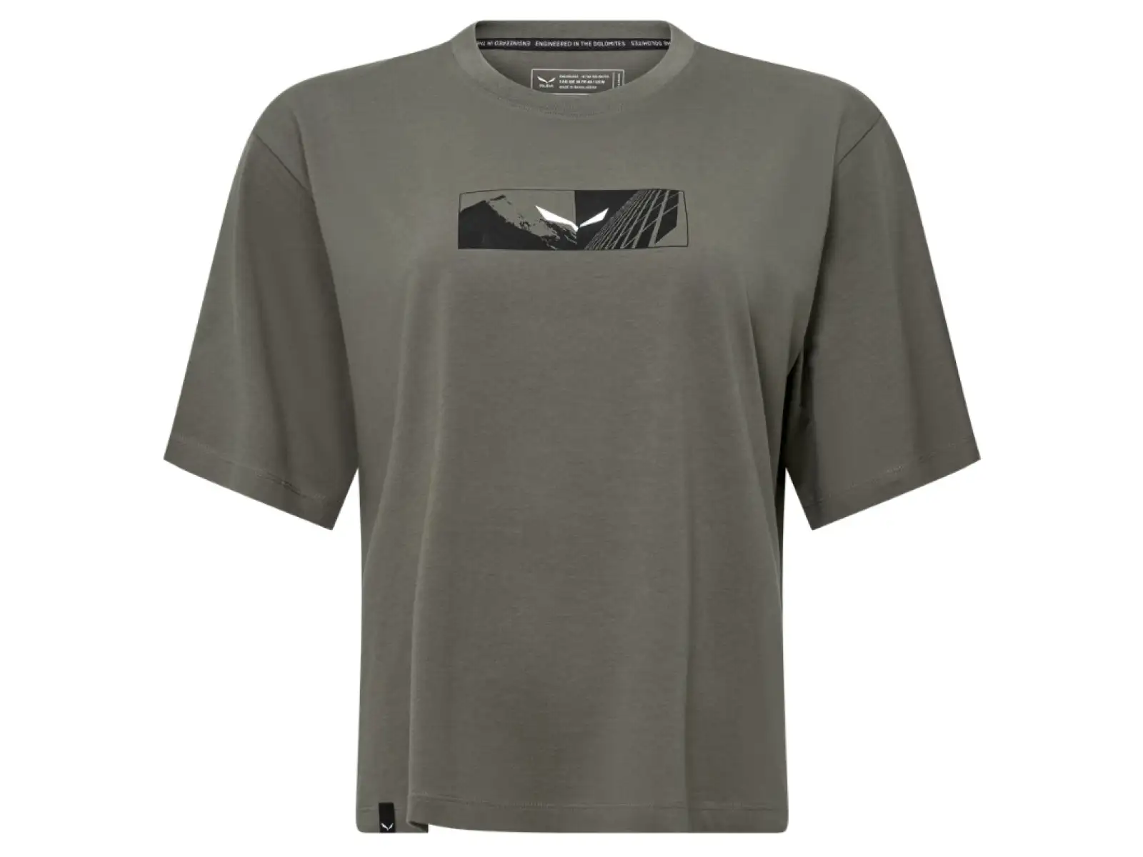 Salewa Eagle Outside Loose Damen T-Shirt Faded Green