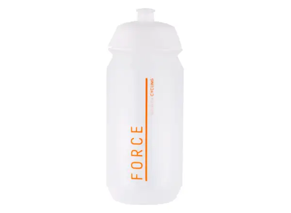 Force Divide Fahrradflasche 500 ml weiß/orange