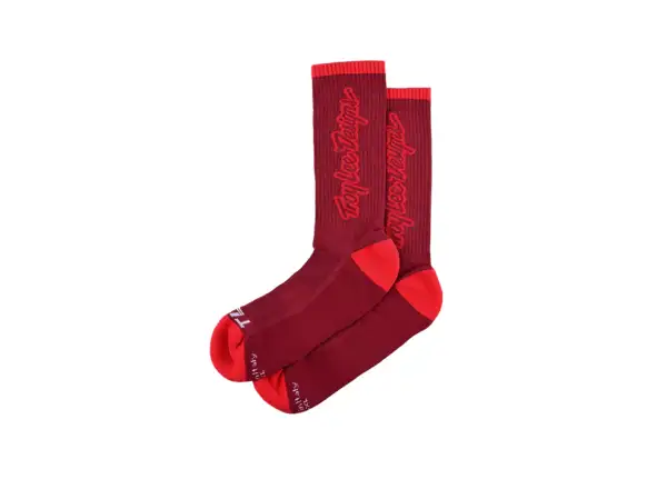 Troy Lee Designs Performance Signature Socken Oxblood