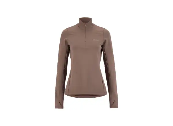 CRAFT Gain Thermal Midlayer 2 Damen-Sweatshirt braun