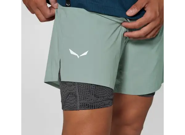 Salewa Pedroc Durastretch 2in1 Herren Shorts Willow Green