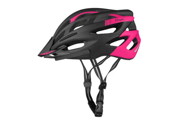 Etape Vesper Damen-Fahrradhelm schwarz/rosa matt