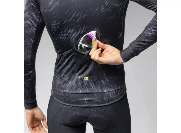 Alé PR-E Spray Herren Langarmtrikot schwarz
