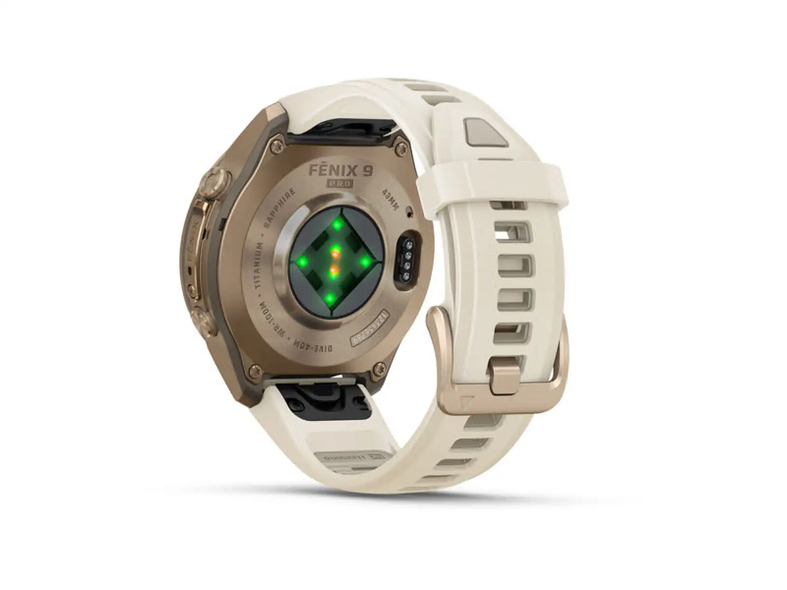 Garmin fenix 9 Pro inReach 43 mm Smartwatch Autumn gold titanium/Cream/french gray