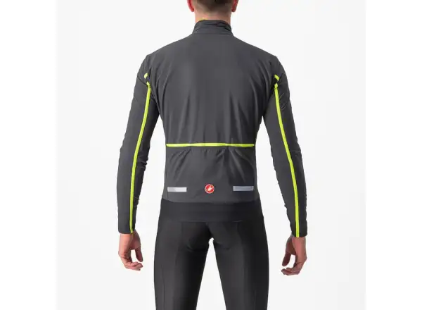 Castelli Flight Air Herrenjacke gray/lime