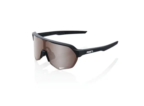 100% S2 Brille Soft Tact HiPER Schwarz/Crimson Silber Spiegel