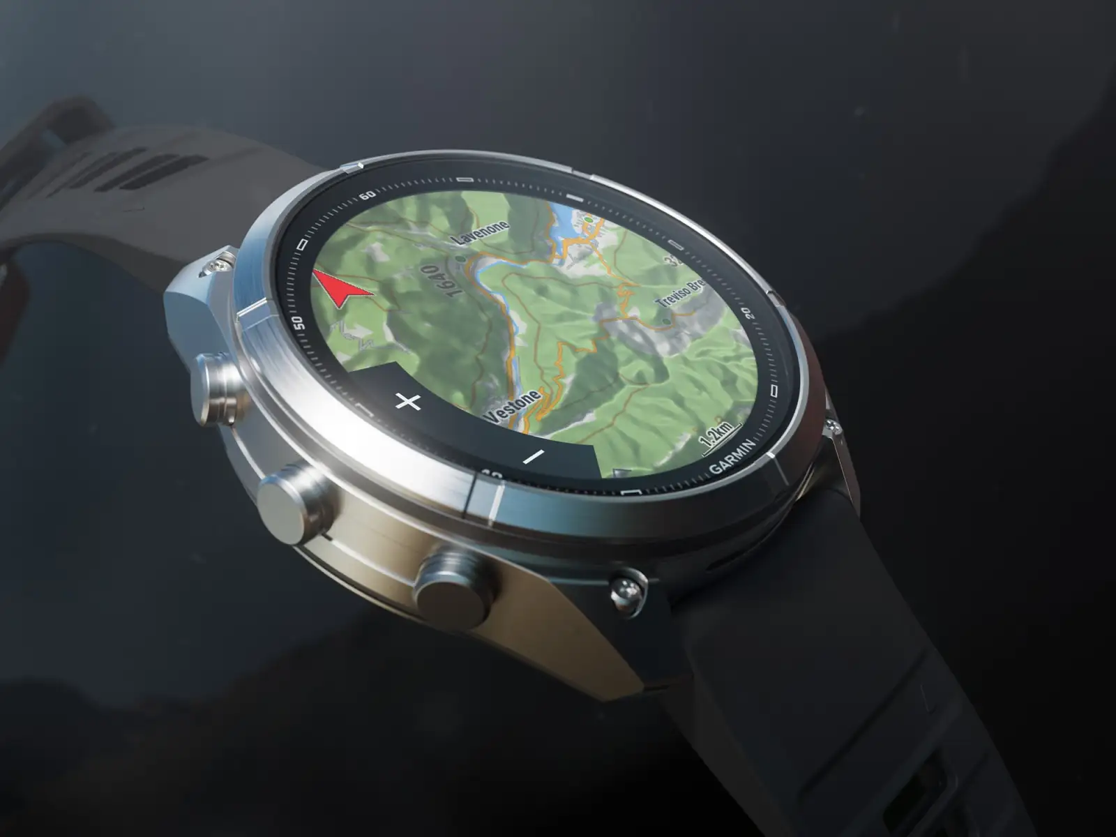 Garmin Fénix 9 Pro inReach 47 mm Smartwatch Carbon gray DLC Titanium Black/Pebble gray