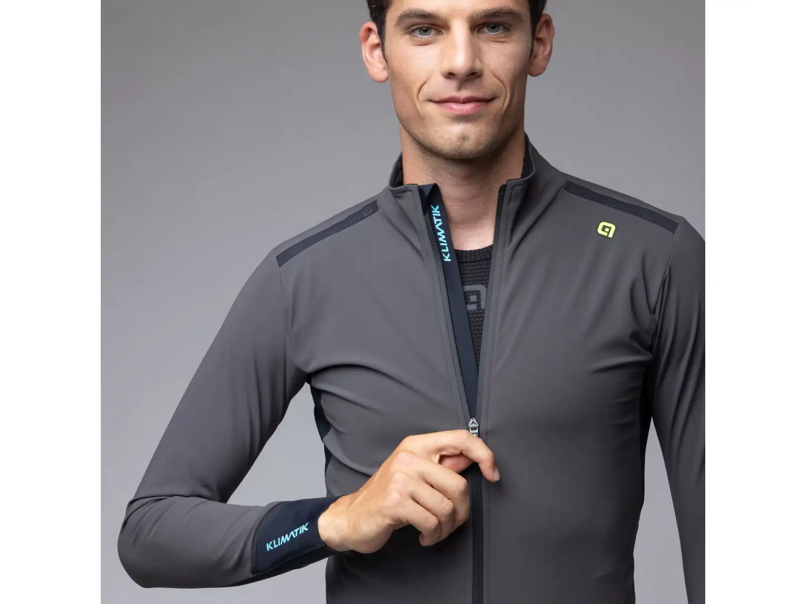 Alé Klimatik K-Tornado Herren Winter-Fahrradjacke Dark