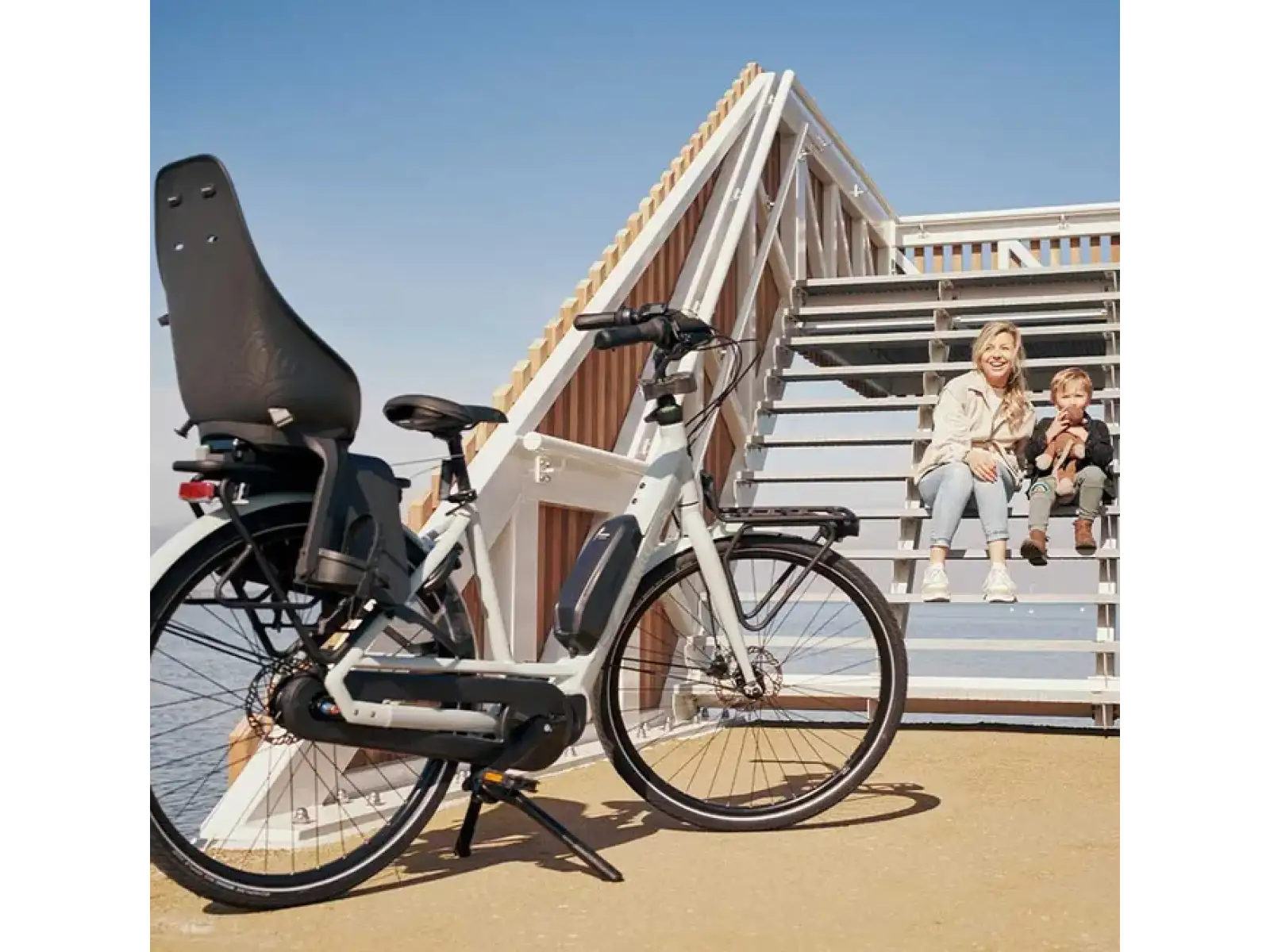 Urban Iki Ta-ke Fahrradsitz für MIK Gepäckträger Bincho Black/Bincho Black