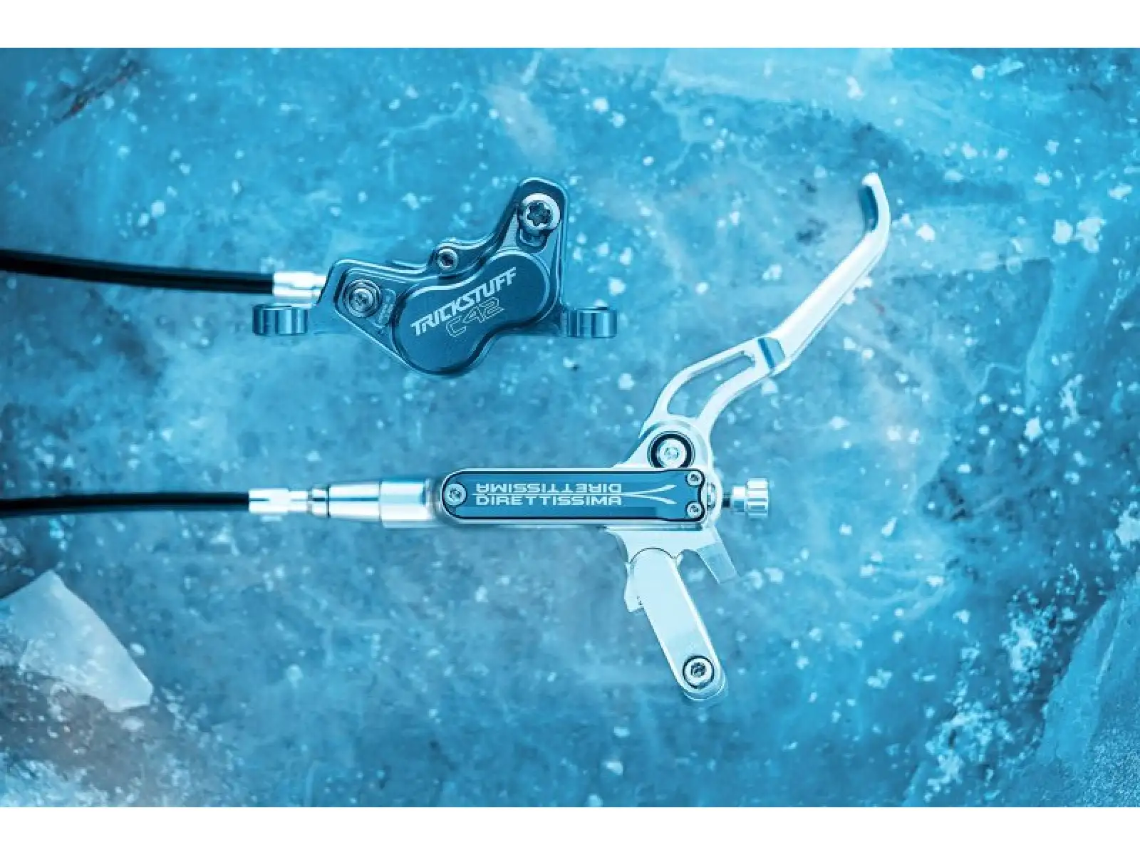 Trickstuff Direttissima LTD limitierte Bremsen-Set Arctic Blue