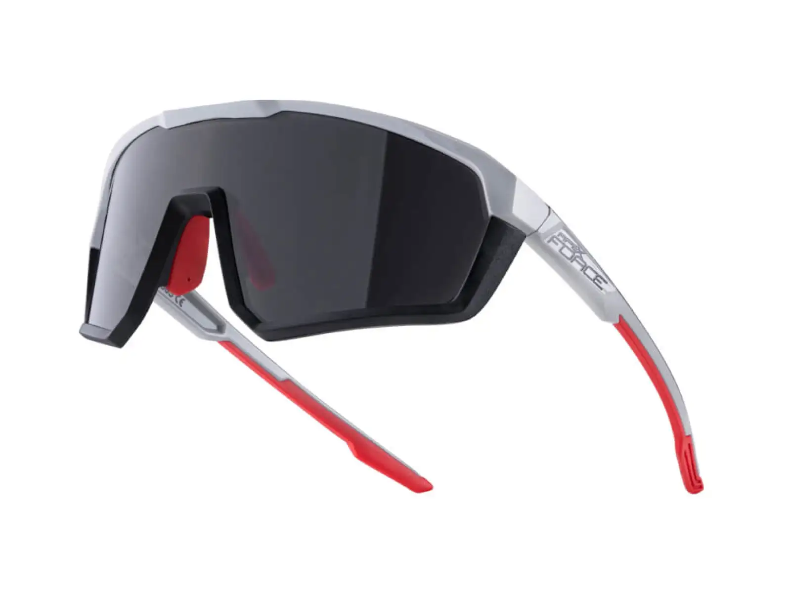 Force Apex Brille, Schwarz-Grau/Schwarze Gläser.