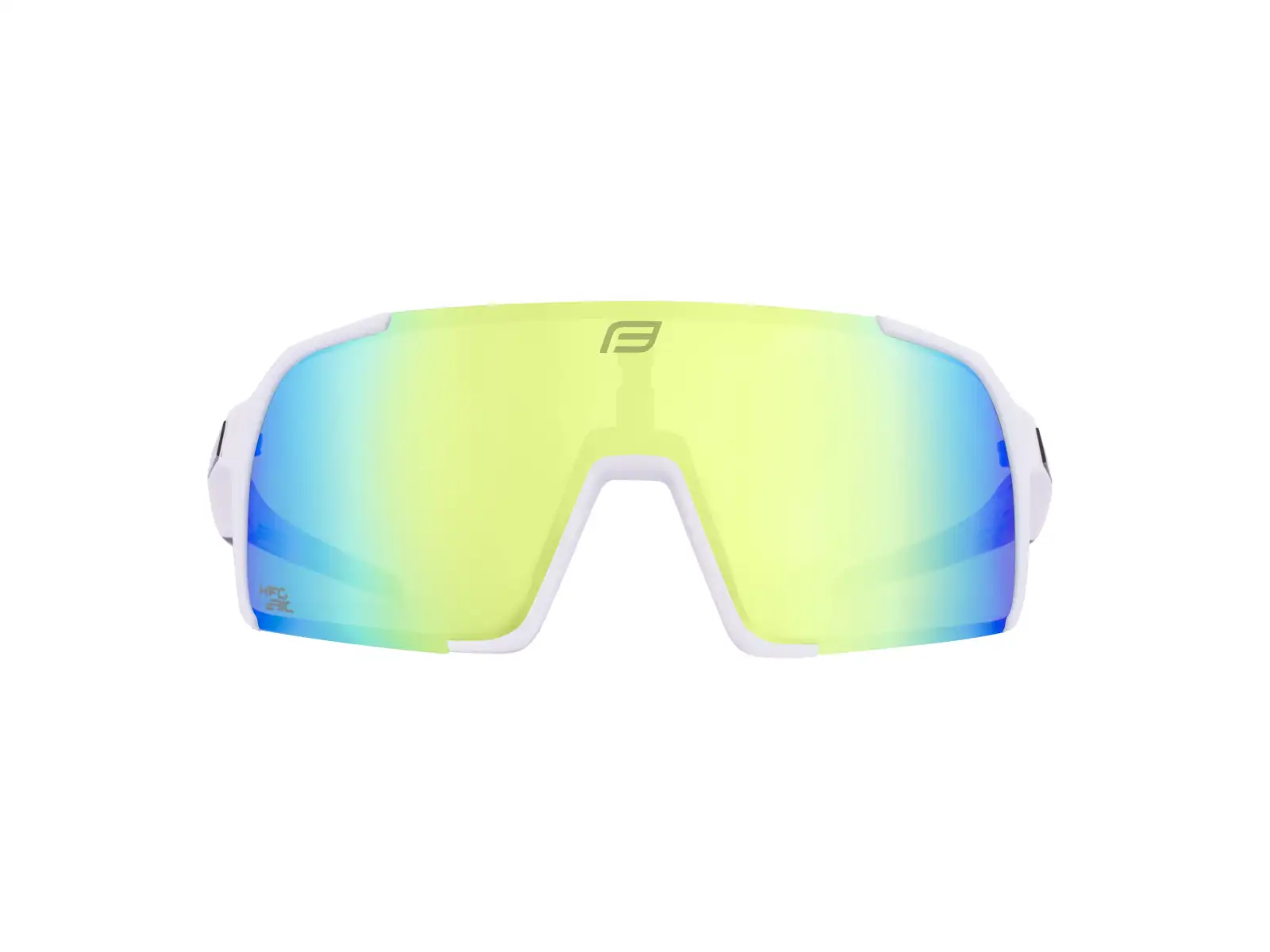 Force Glare Brille weiß/gelb Spiegelglas