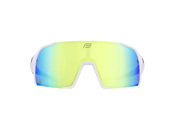 Force Glare Brille weiß/gelb Spiegelglas