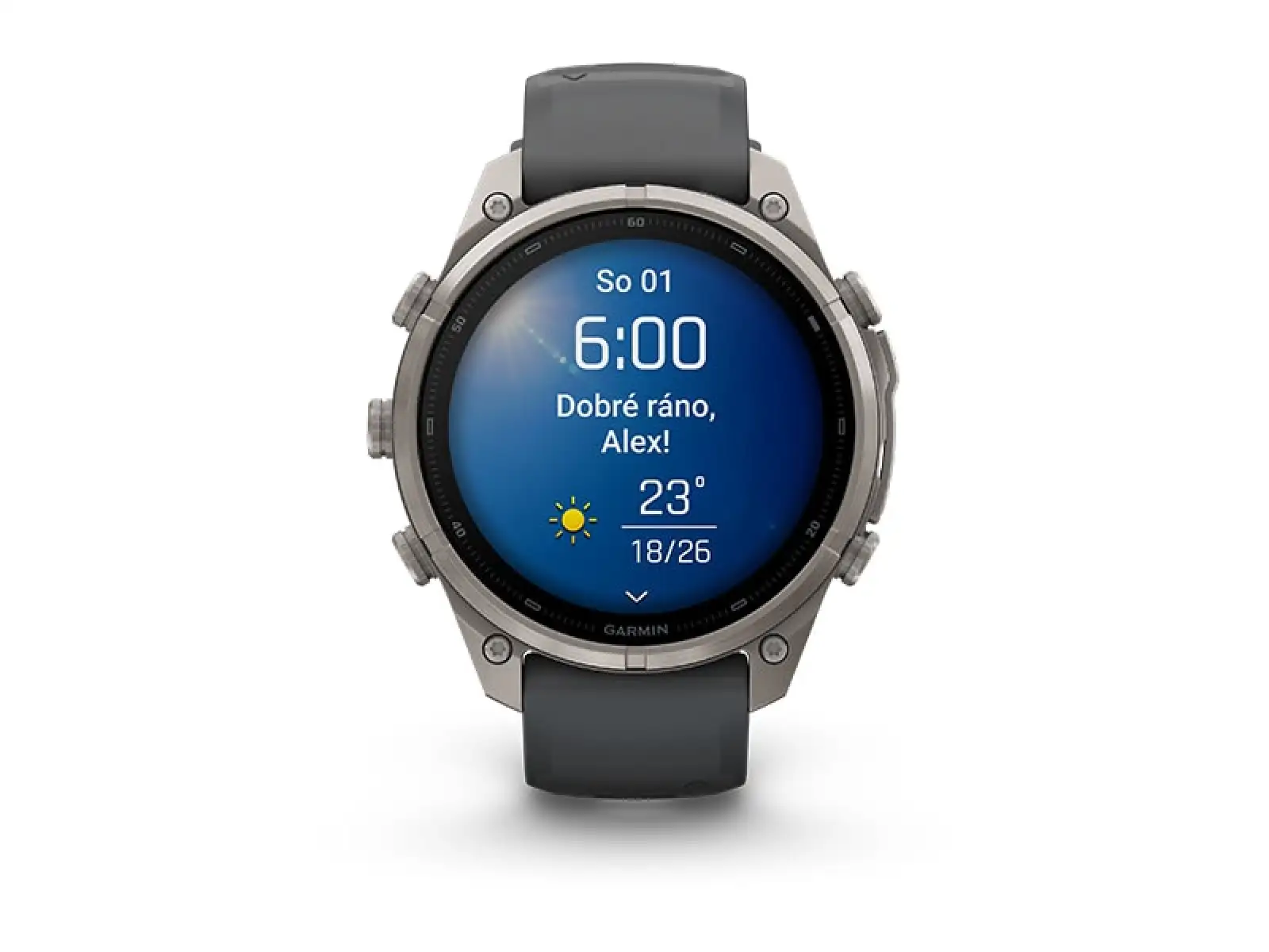 Garmin fenix 9 Pro inReach 43 mm Smartwatch Carbon gray DLC Titanium Black/Pebble gray