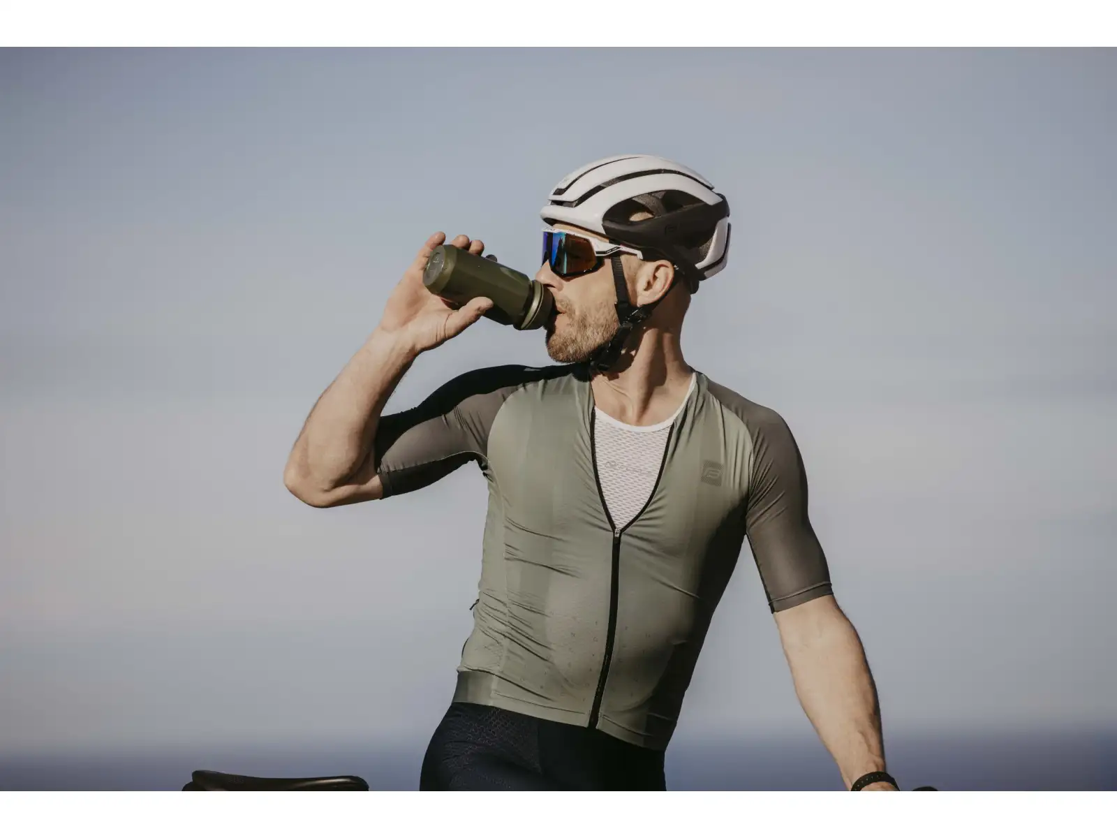 Force Bio Earth Fahrradflasche 500 ml grün/grau