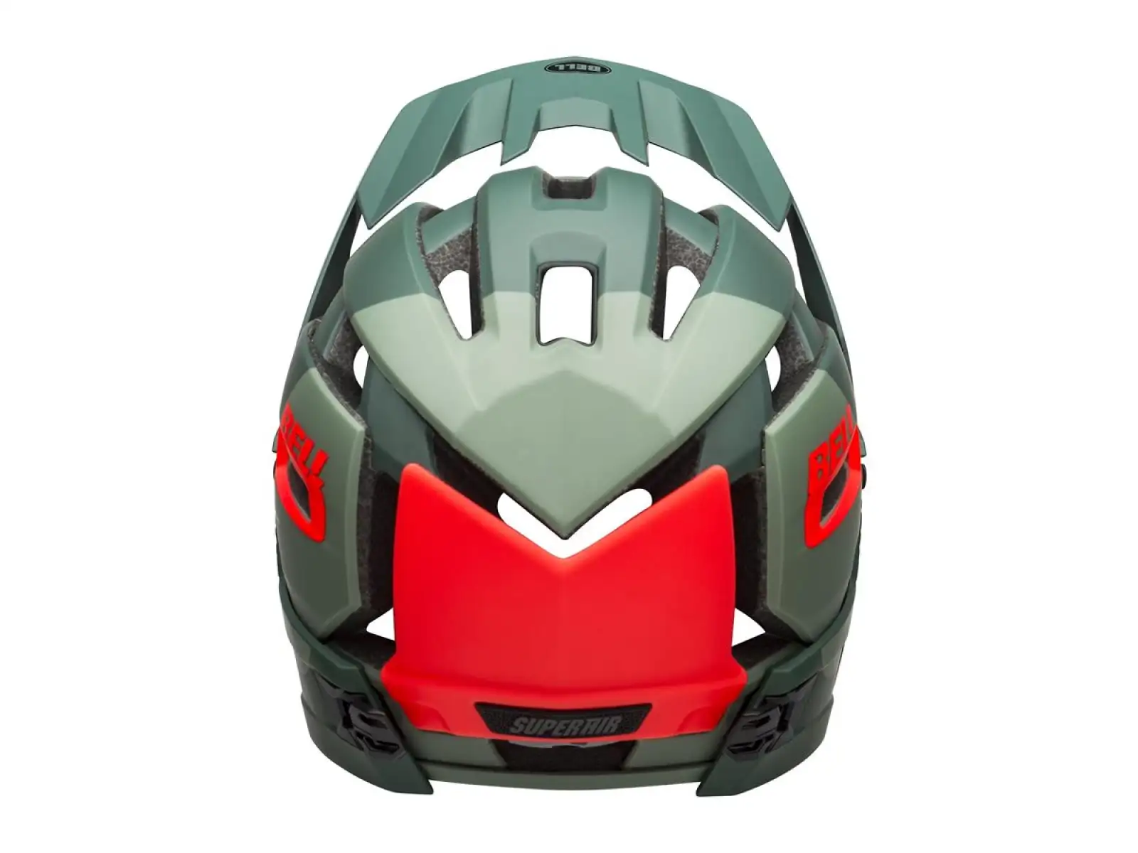Bell Super Air R Spherical Helm Mat/Glos Green/Infrared