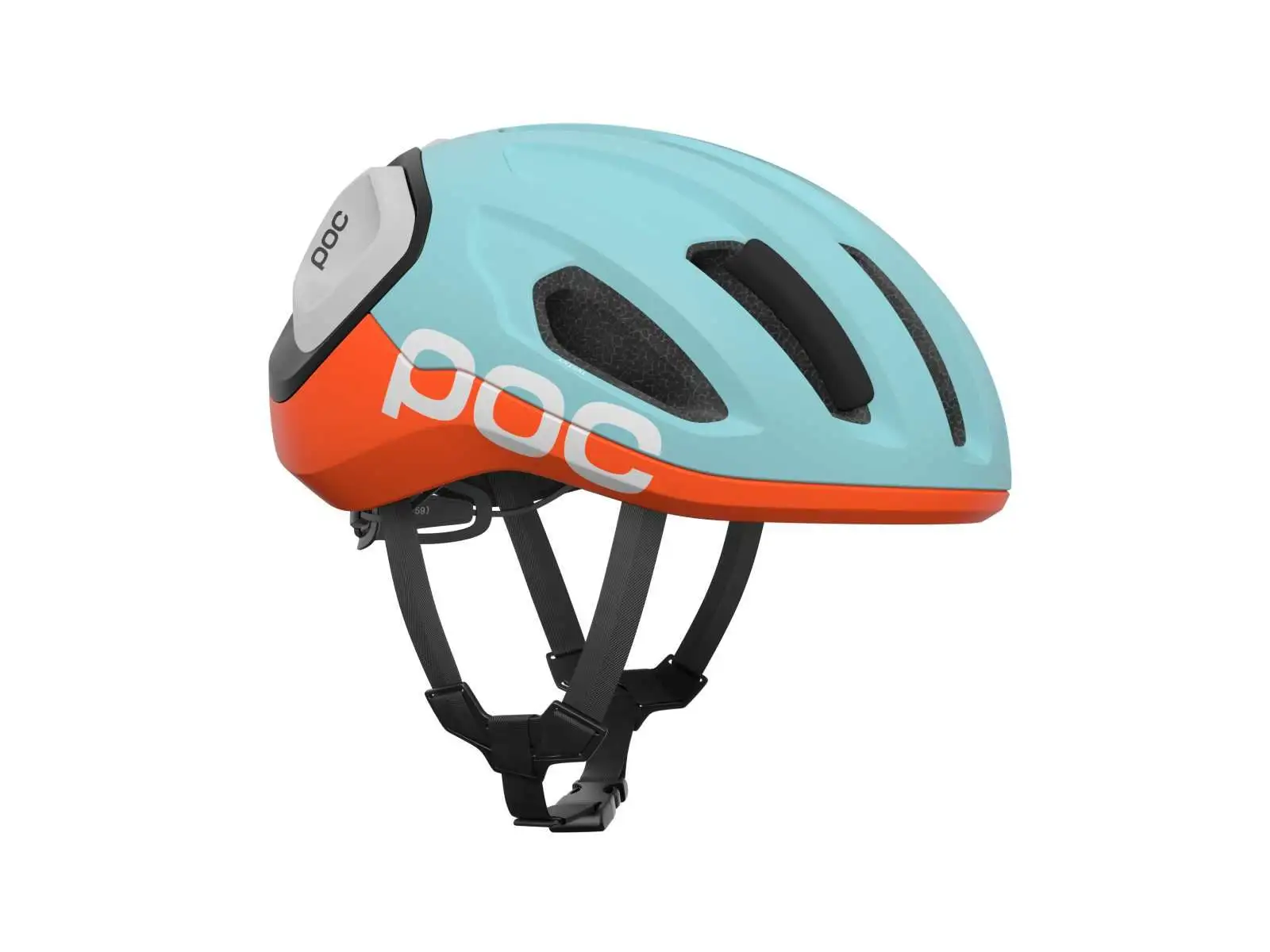POC Amidal Rennradhelm Indicolite Blue Matt/Carnelian Orange Matt