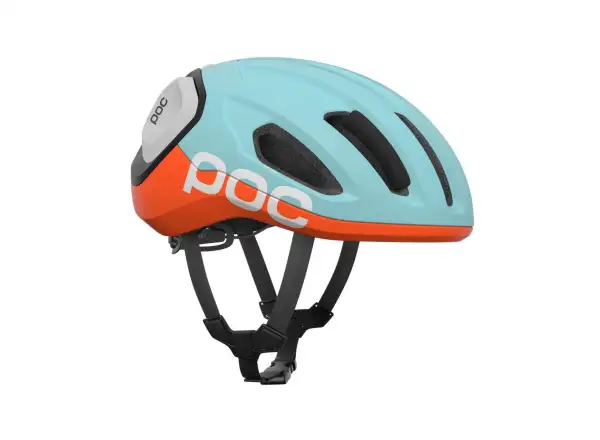 POC Amidal Rennradhelm Indicolite Blue Matt/Carnelian Orange Matt