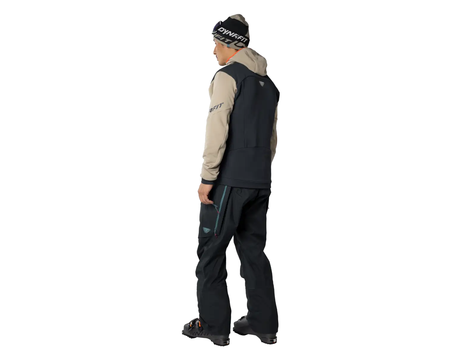 Dynafit Tigard Polarfleece Herrenhoodie in Rock Khaki