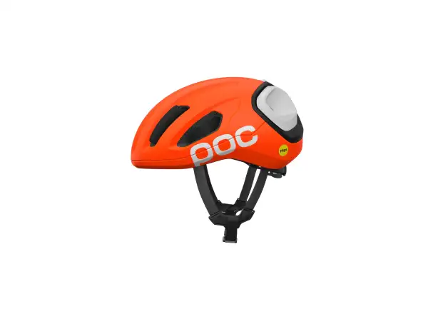 POC Amidal Rennradhelm Fluo. Orange Matt/Uranium Black Matt/Hydrogen White Matt