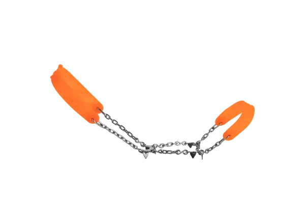 Die Salewa Ultraleicht Mountain Spike Steigeisen Orange.