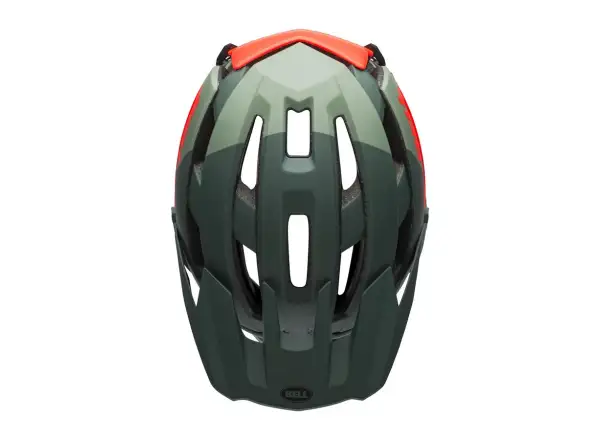 Bell Super Air R Spherical Helm Mat/Glos Green/Infrared