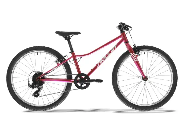 AMULET 24 Fun Kinderfahrrad raspberry pearl/silver