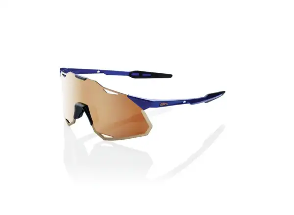 100% Hypercraft XS Brille in Gloss Cobalt Blue/HiPER Kupferspiegelglas.