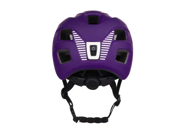 Force Zebu Kinderhelm mit Blinklicht purple