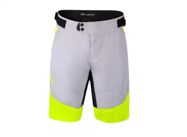 Force Storm Herren MTB Shorts mit Einsatz grau/Fluo
