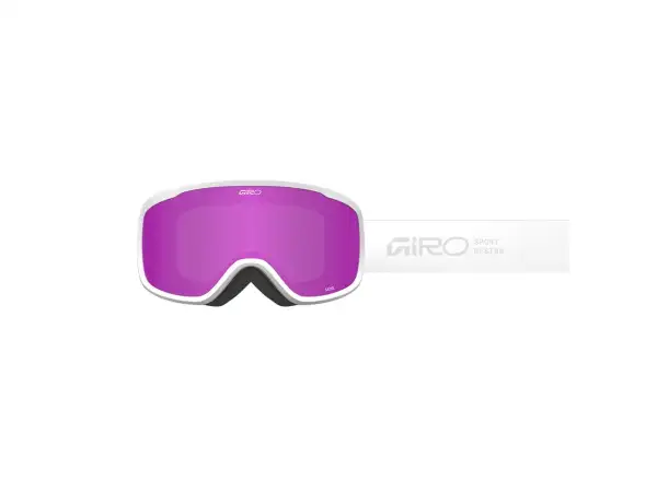 Giro Moxie Damen Skibrille weiß Stacked/Amber Pink/Yellow (2 Gläser)