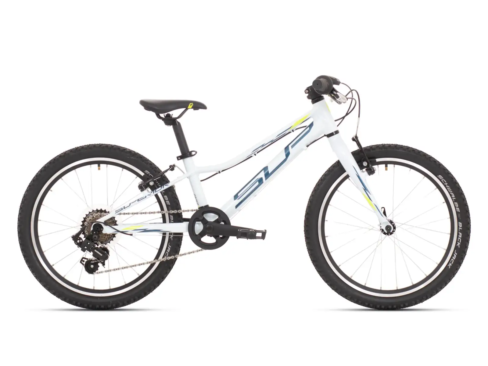 Superior Racer XC 20 Gloss White/Blue/NeonYellow Kinder-Mountainbike