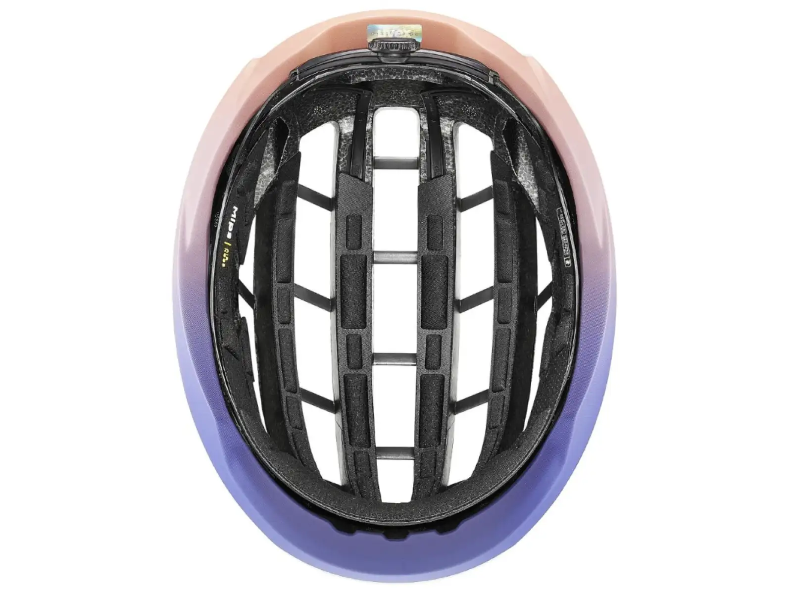 Uvex Surge Aero MIPS Rennradhelm White/Lila Apricot Matt