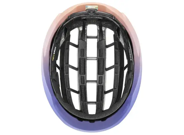 Uvex Surge Aero MIPS Rennradhelm White/Lila Apricot Matt