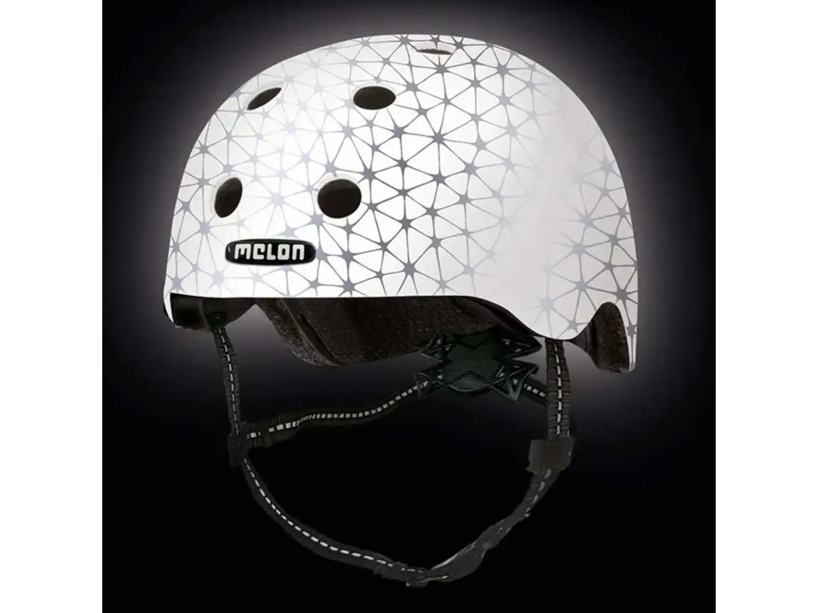 Melon Toddler reflektierender Kinderhelm Magic White