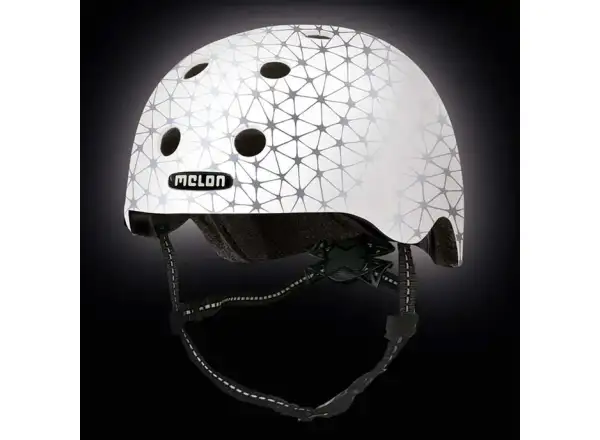 Melon Toddler reflektierender Kinderhelm Magic White