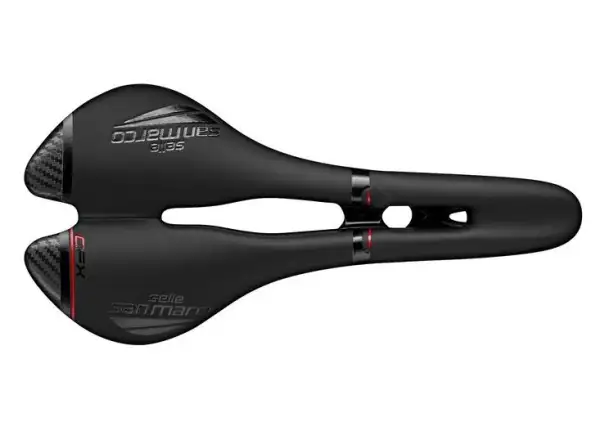 Selle San Marco Aspide Open-Fit Carbon FX Narrow Sattel (Schwarz/Schwarz) 2020