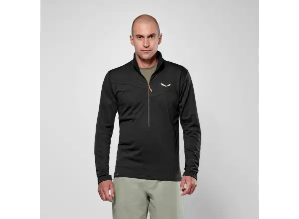 Salewa Puez Cammino Polarlite Half-Zip Herren Fleece Black Out