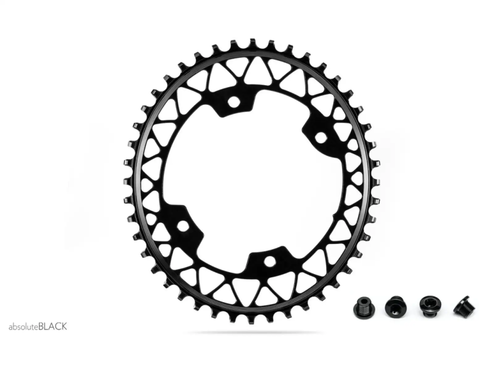 Absolute Black Oval 1X Gravel 110/4 46T Schwarz