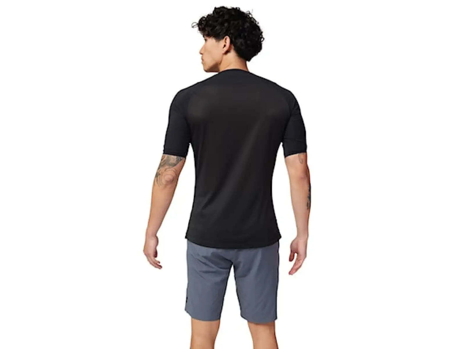 Fox Ascent Herren-Trikot mit kurzen Ärmeln Schwarz
