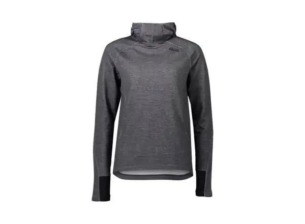 POC Ws Merino Hood Sylvanite Damen Hoodie Grey Melange