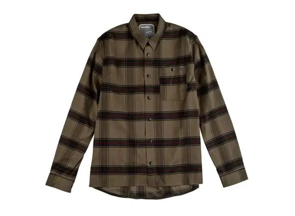 Troy Lee Designs Grind Flannel Paid Herrenhemd Dark Pine