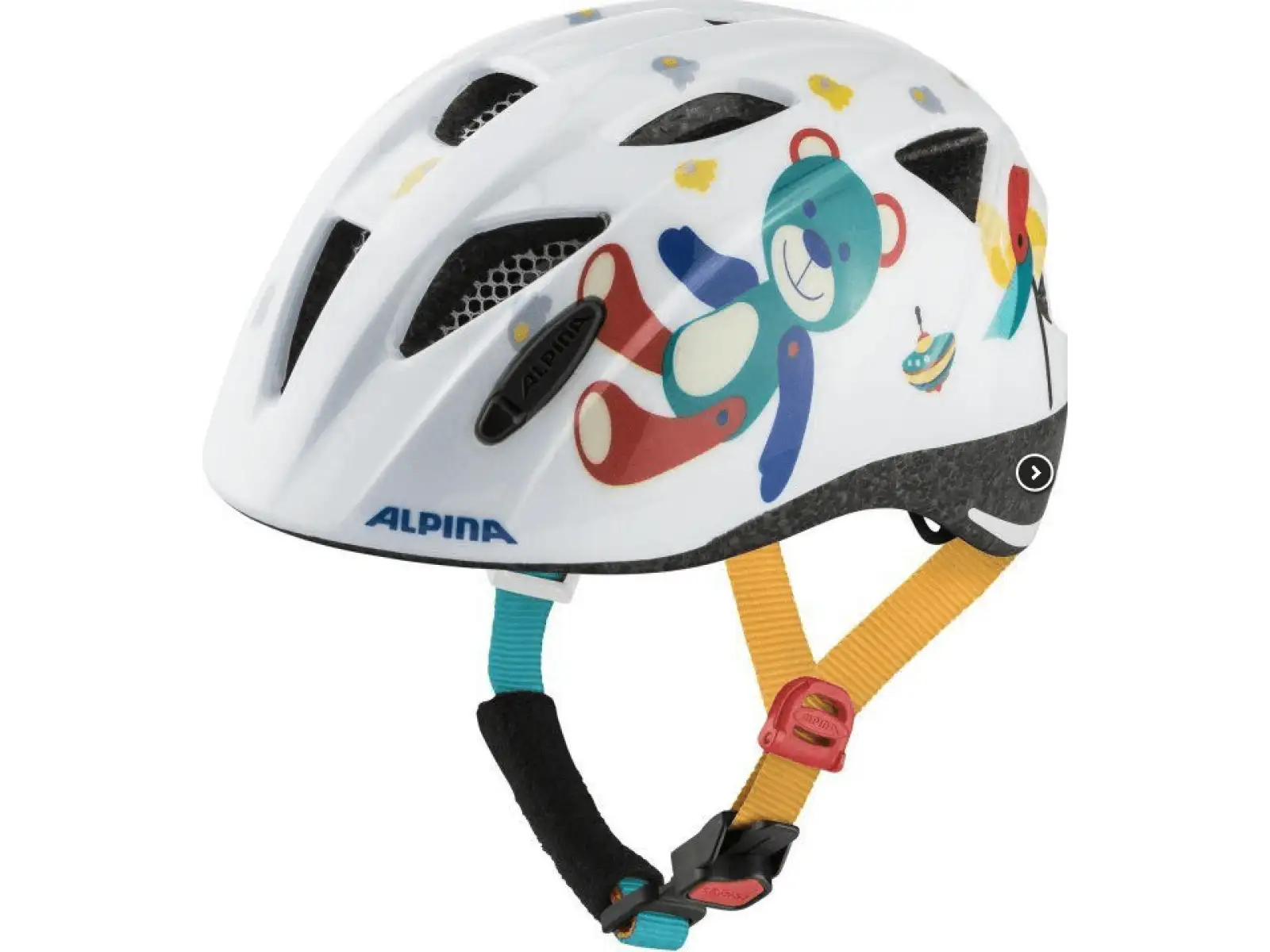 Alpina Ximo Kinderhelm weiß Bear Gloss