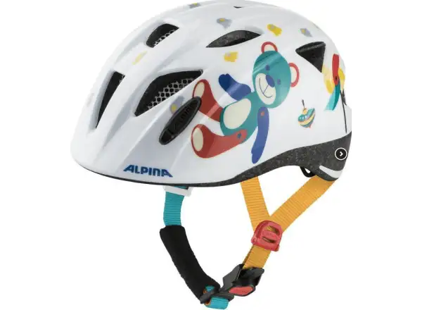Alpina Ximo Kinderhelm weiß Bear Gloss