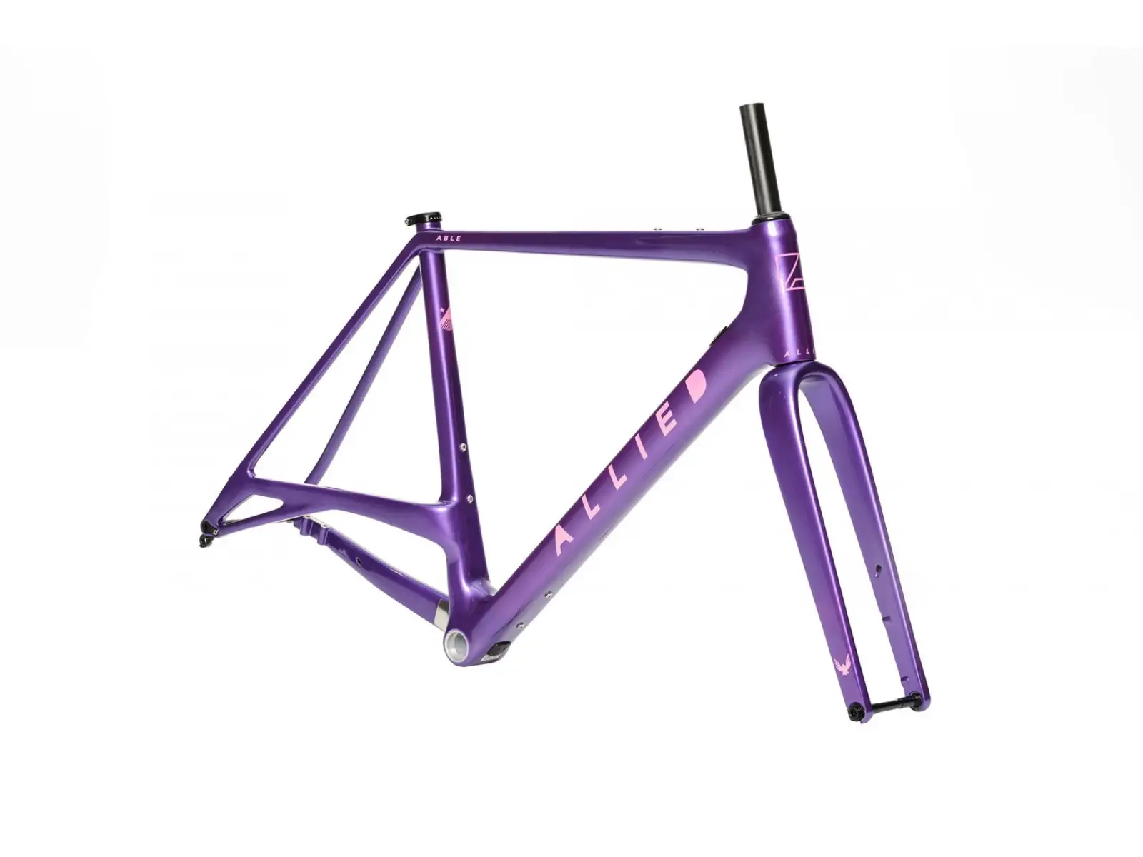 Allied Cycle Works Able Gravel-Rahmenset Harlequin Green to Purple