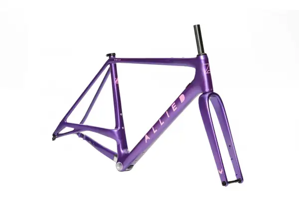 Allied Cycle Works Able Gravel-Rahmenset Harlequin Green to Purple