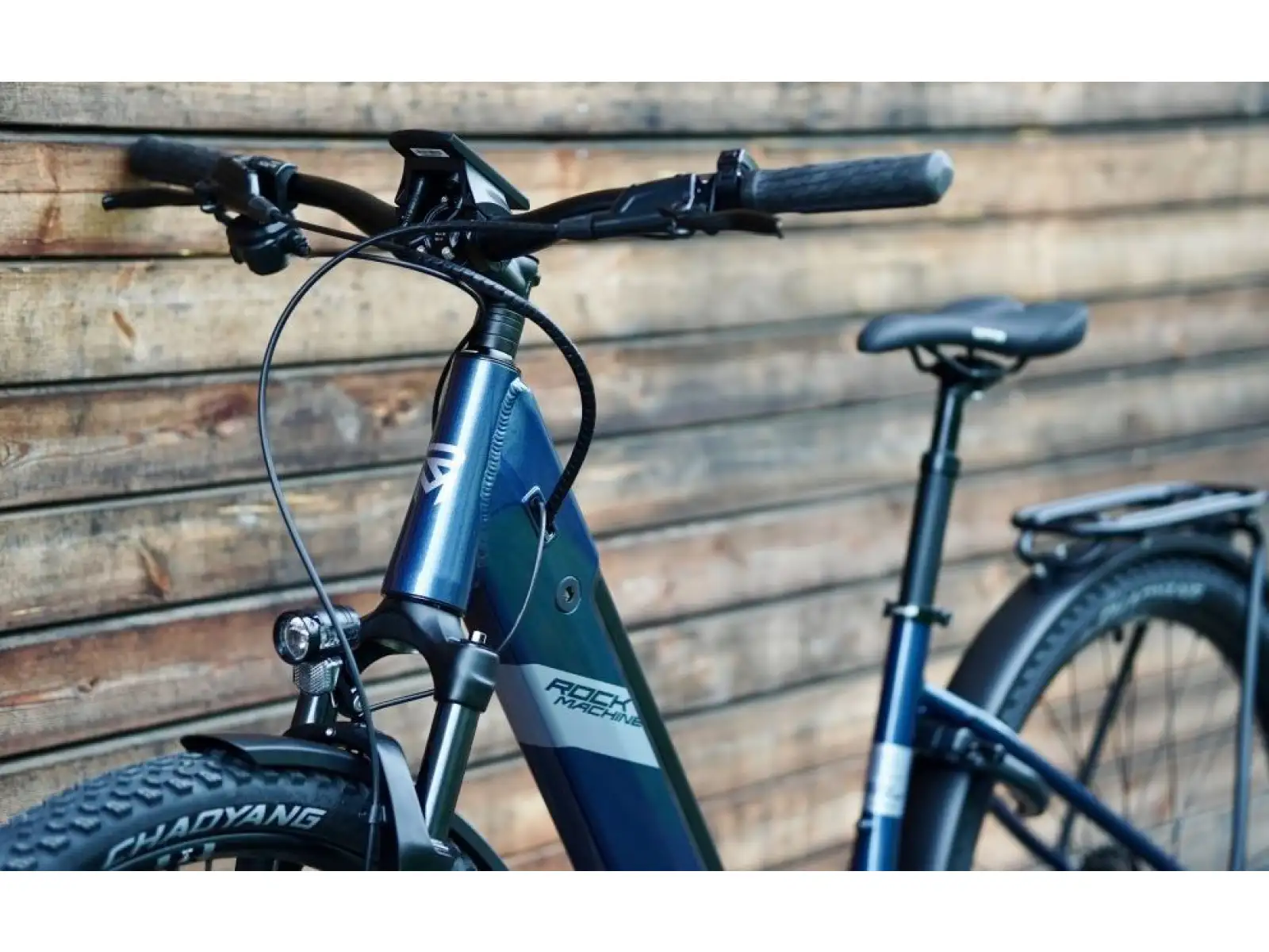Rock Machine Crossride e450 Cross E-Bike Gloss Metallic Navy/Silver