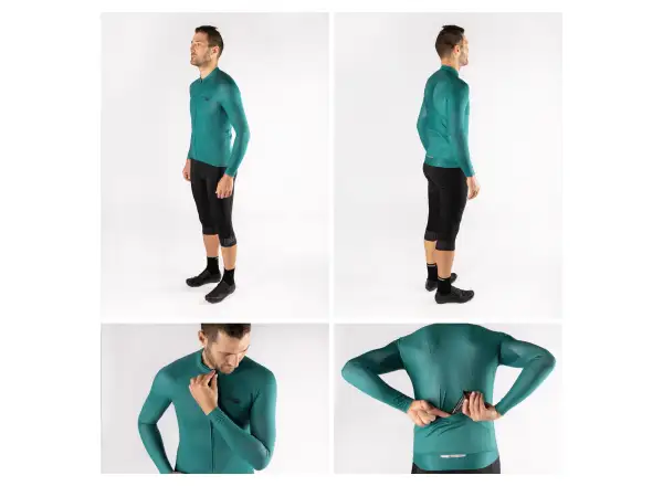 Force Pure Herren-Trikot Langarm Petrol