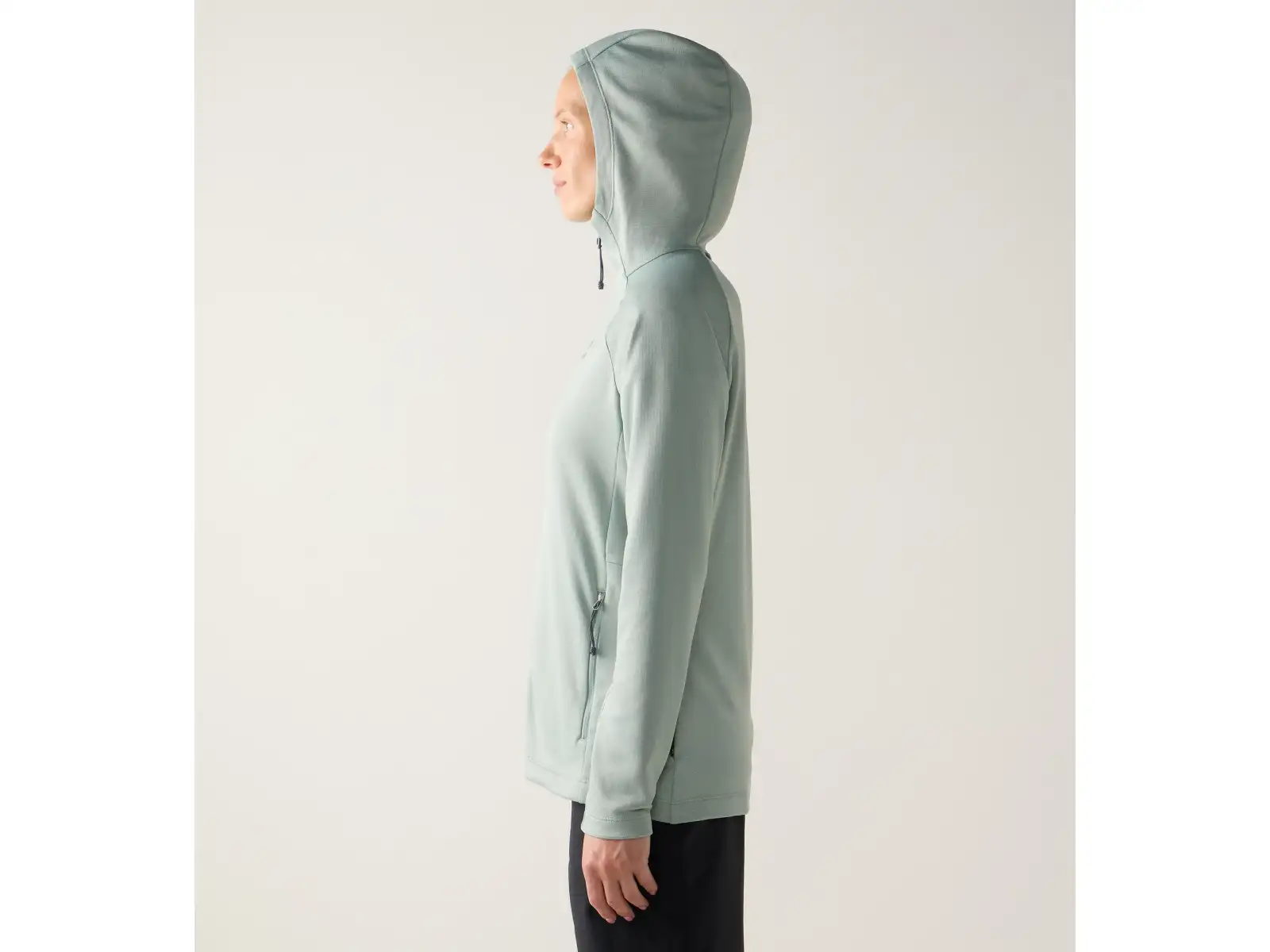 Haglöfs Korp Mid Hood Damen Sweatshirt Dew Green
